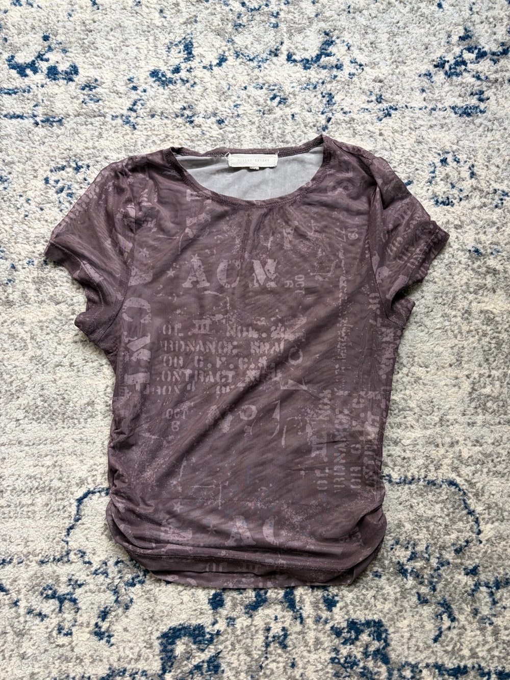 Buckle Gilded Intent Mesh Top